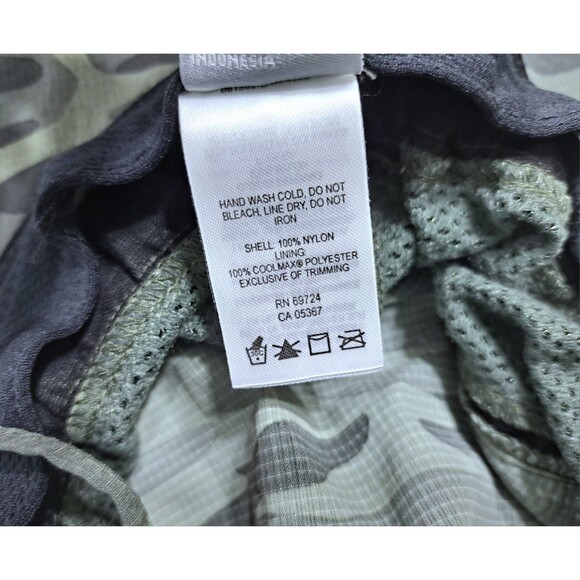 Columbia Camo Green Vented Nylon Bucket Sun Safari Hat Adjustable Omnishade - Picture 7 of 7